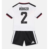Stroje piłkarskie Niemcy Antonio Rudiger #2 Koszulka Podstawowej dla dzieci MŚ 2026 Krótki Rękaw (+ szorty)